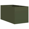 Vidaxx jardinière 40x80x40 cm acier laminé à froid vert olive