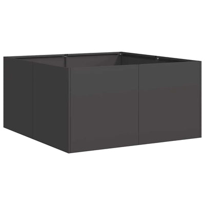 Vidaxx jardinière 80x80x40 cm acier laminé à froid noir