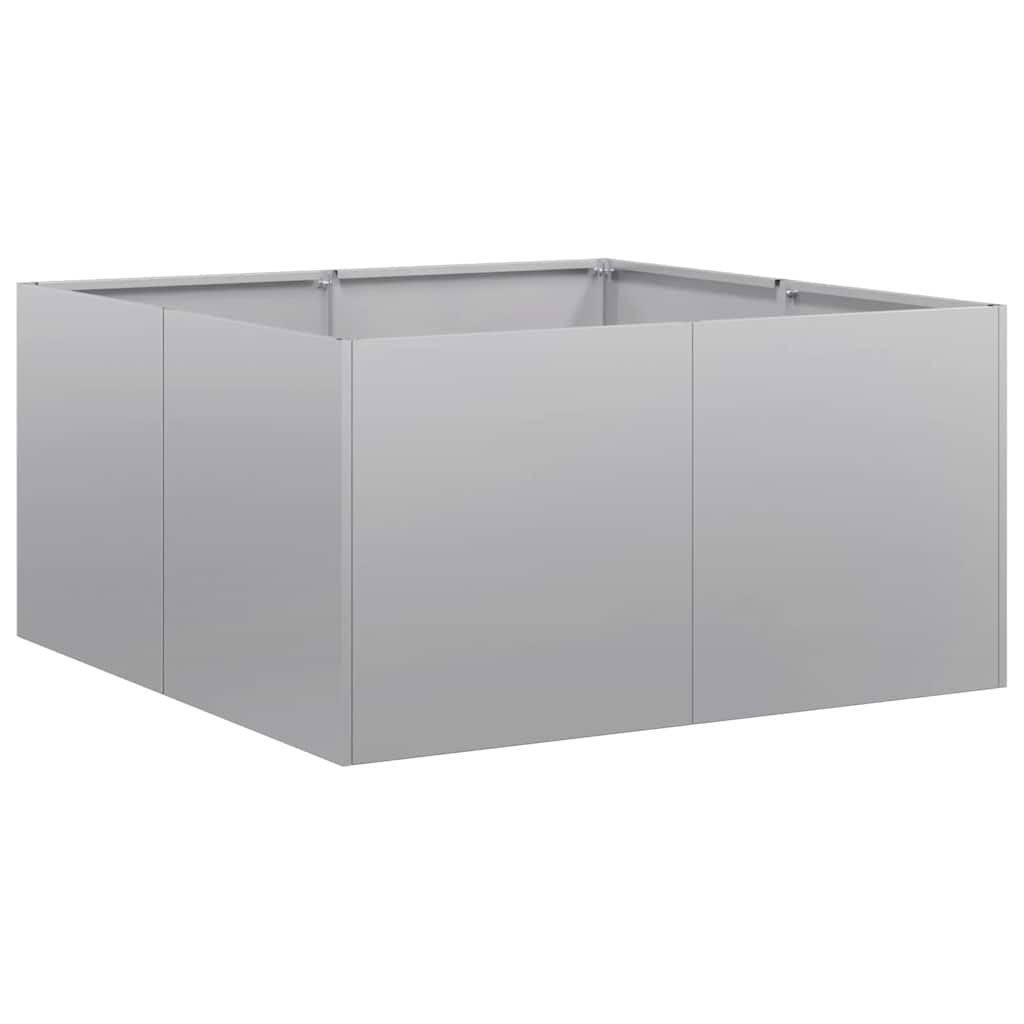 Jardinière Vidaxx 80x80x40 cm en acier galvanisé