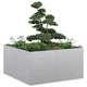Jardinière Vidaxx 80x80x40 cm en acier galvanisé