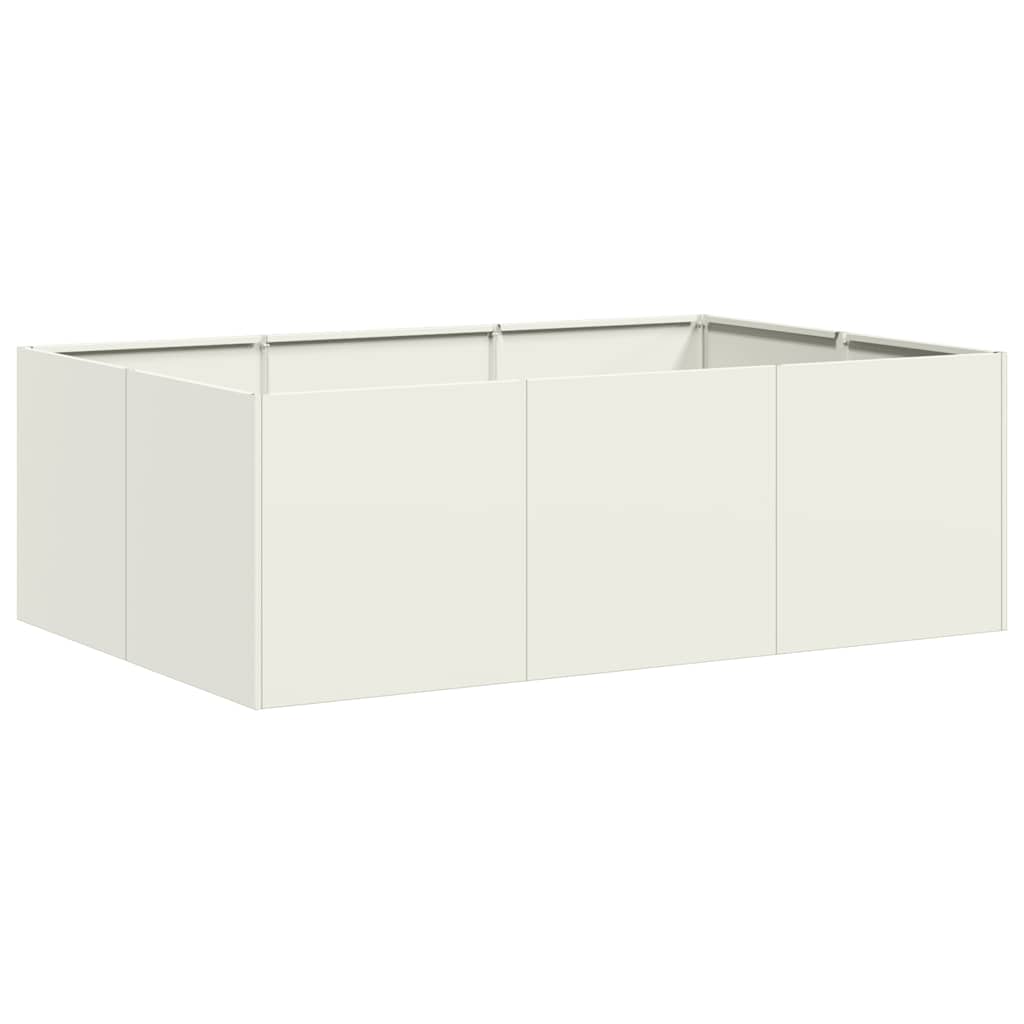 Vidaxx jardinière 120x80x40 cm acier blanc