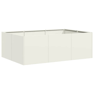 Vidaxx jardinière 120x80x40 cm acier blanc