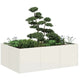 Vidaxx jardinière 120x80x40 cm acier blanc
