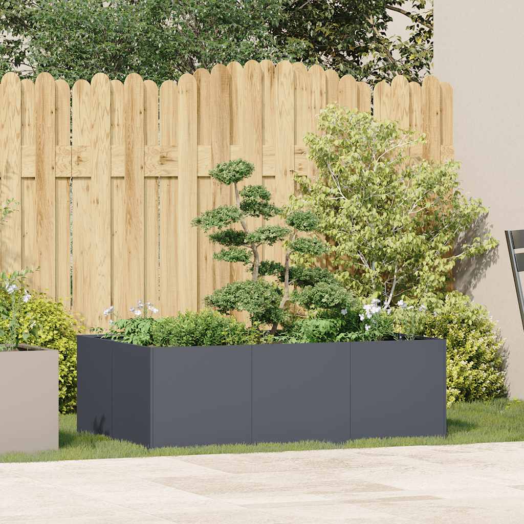 Vidaxx jardinière 120x80x40 cm acier anthracite