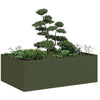 Vidaxx jardinière 120x80x40 cm acier vert olive