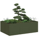 Vidaxx jardinière 120x80x40 cm acier vert olive