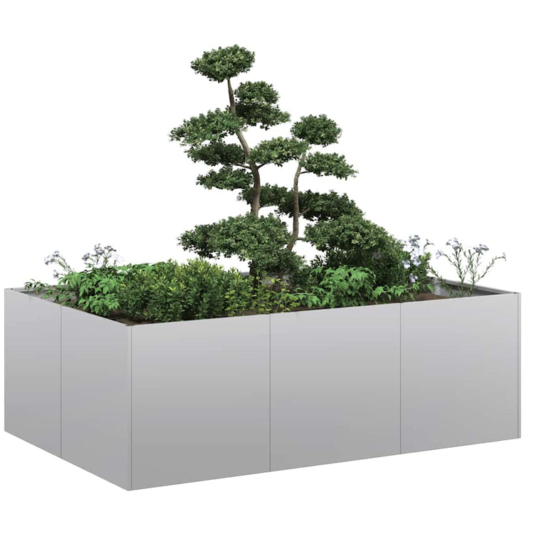 Jardinière Vidaxx 120x80x40 cm en acier galvanisé