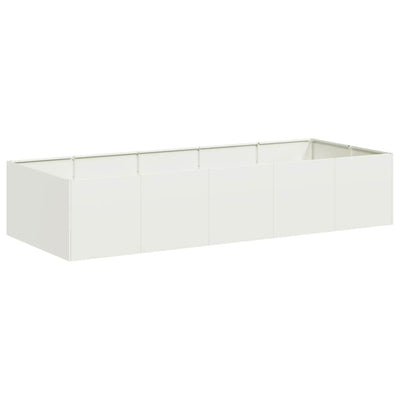Vidaxx jardinière 200x80x40 cm acier blanc