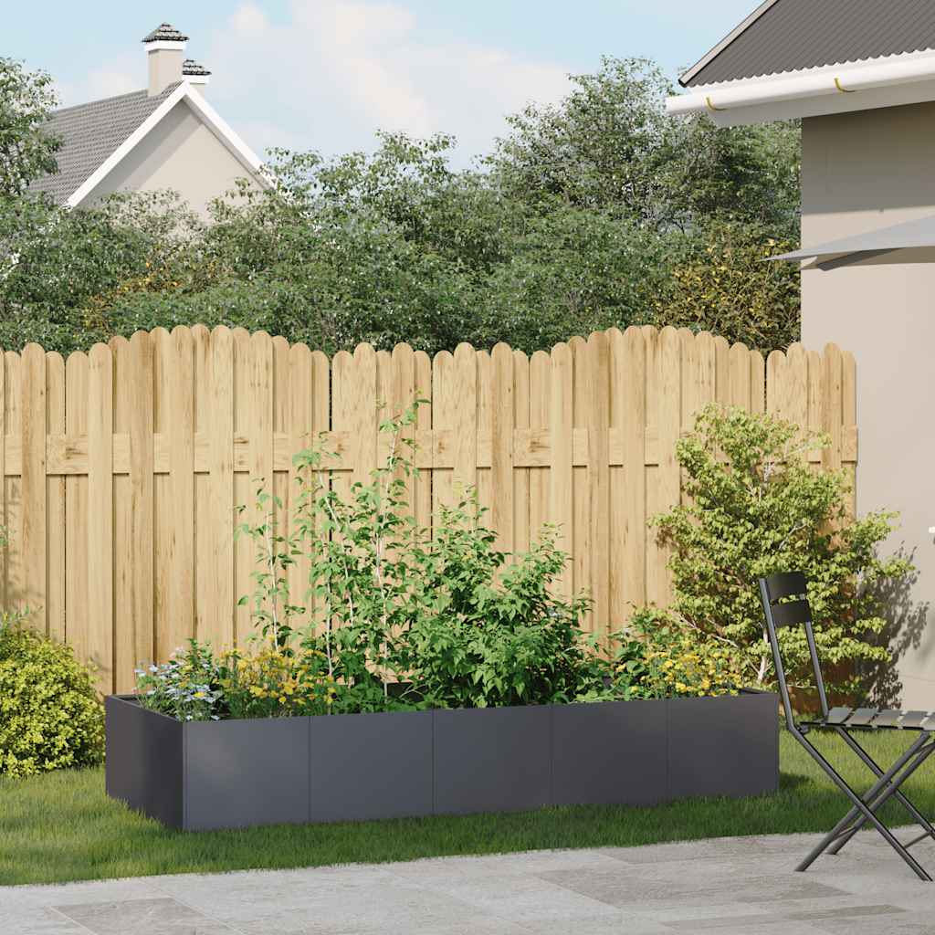 Vidaxx jardinière 200x80x40 cm acier anthracite
