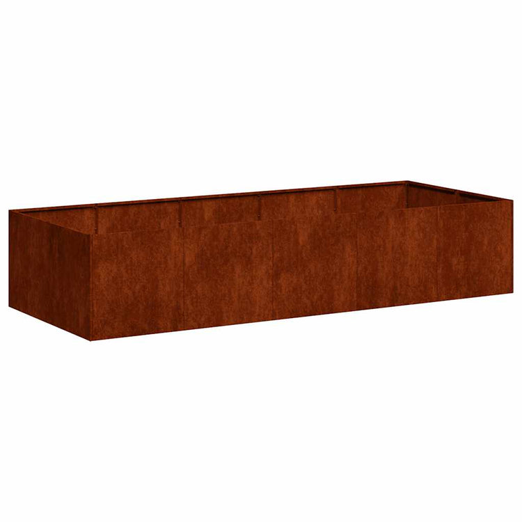 Vidaxx jardinière rouillé 200x80x40 cm acier résistant aux intempéries