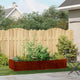 Vidaxx jardinière rouillé 200x80x40 cm acier résistant aux intempéries