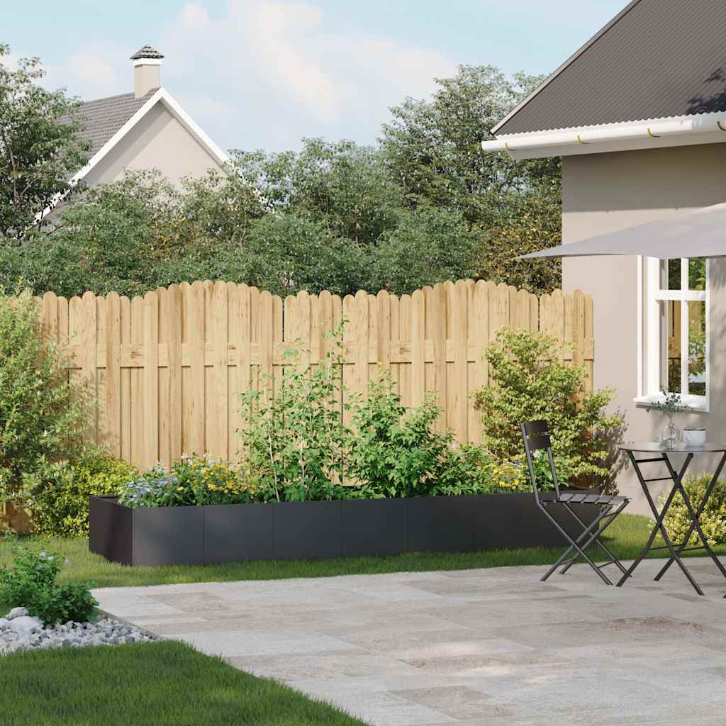 Vidaxx jardinière 280x80x40 cm acier noir