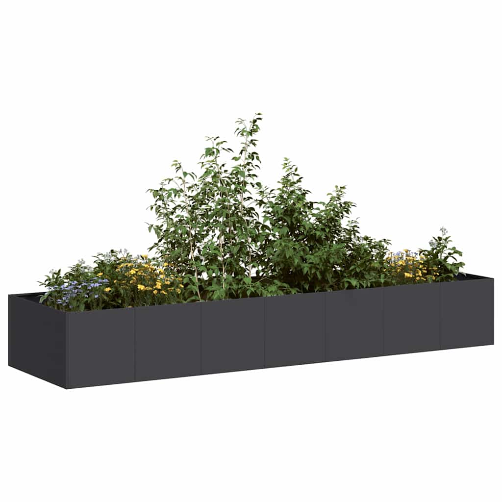 Vidaxx jardinière 280x80x40 cm acier noir