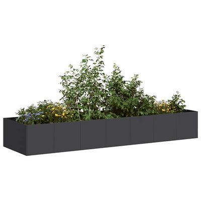 Vidaxx jardinière 280x80x40 cm acier noir