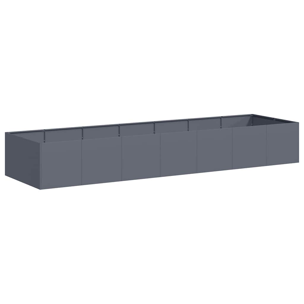 Jardinière Vidaxx 280x80x40 cm acier anthracite