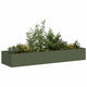 Vidaxx jardinière 280x80x40 cm acier vert olive