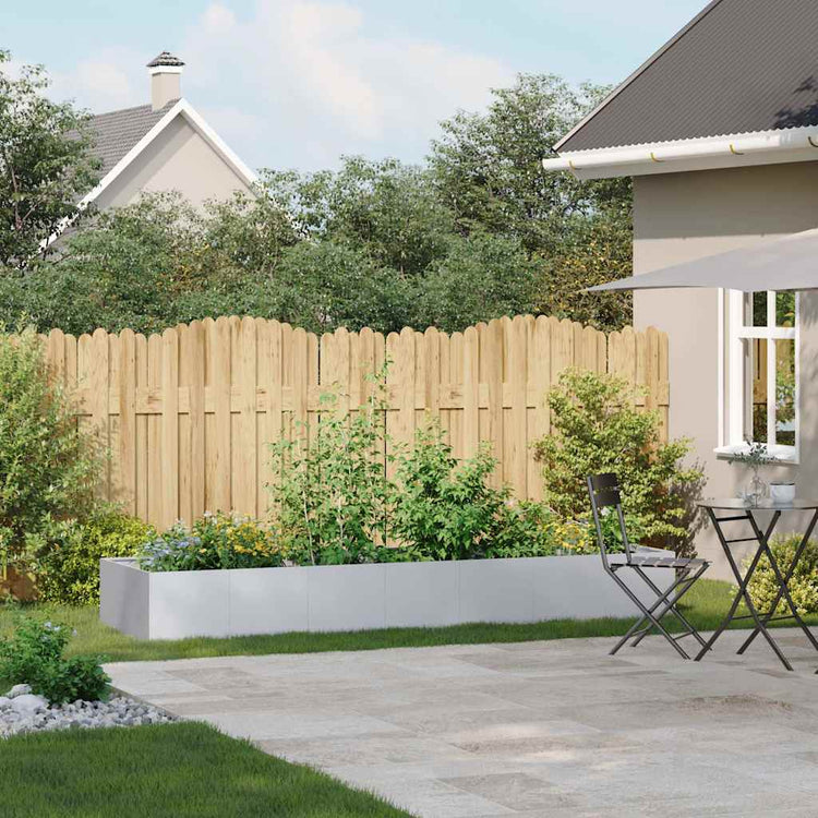 Jardinière Vidaxx 280x80x40 cm en acier galvanisé
