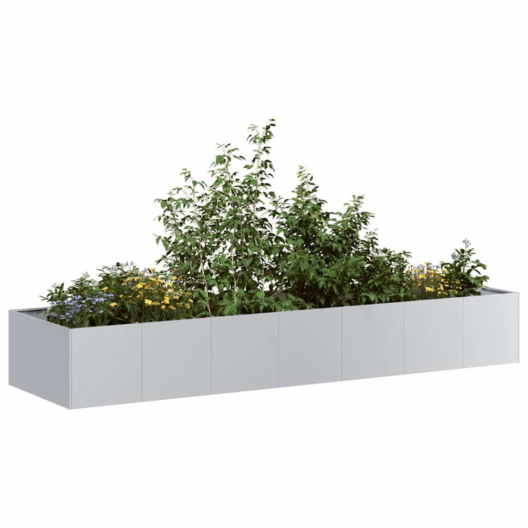 Jardinière Vidaxx 280x80x40 cm en acier galvanisé