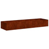 Vidaxx jardinière rouillé 280x80x40 cm acier résistant aux intempéries