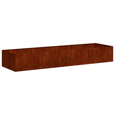 Vidaxx jardinière rouillé 280x80x40 cm acier résistant aux intempéries