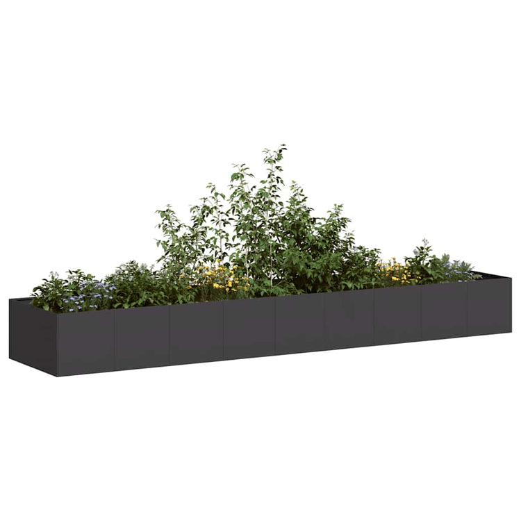 Vidaxx jardinière 360x80x40 cm acier noir