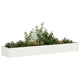 Vidaxx jardinière 360x80x40 cm acier blanc