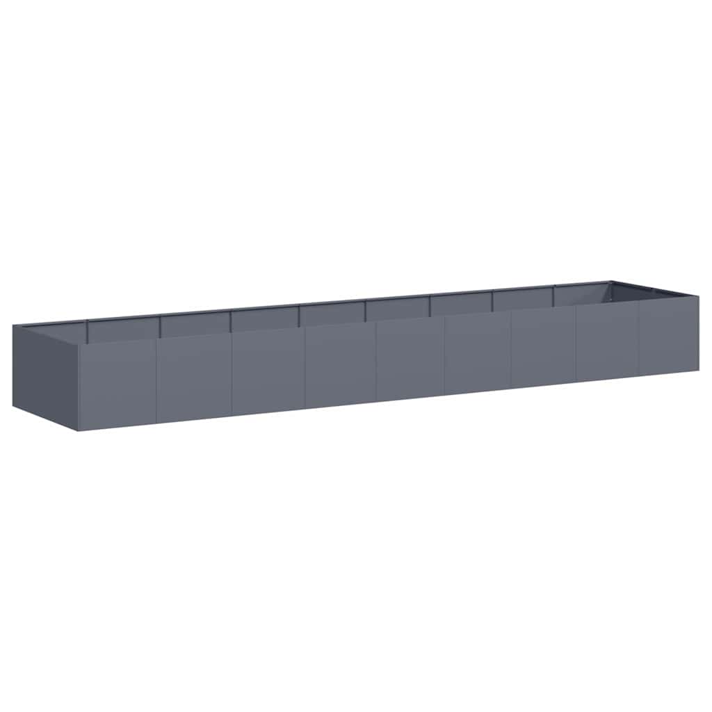 Jardinière Vidaxx 360x80x40 cm acier anthracite