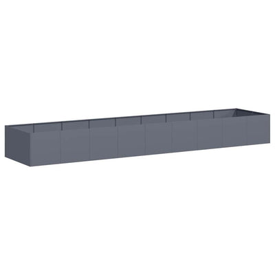 Jardinière Vidaxx 360x80x40 cm acier anthracite