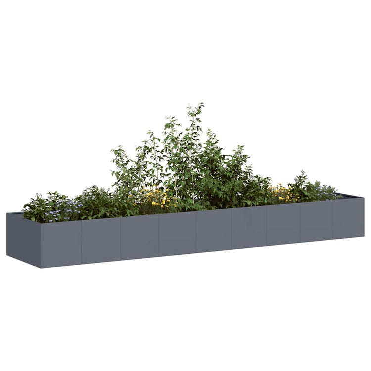 Jardinière Vidaxx 360x80x40 cm acier anthracite