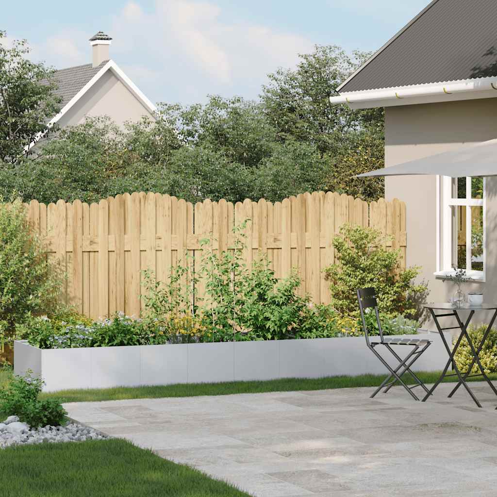 Jardinière Vidaxx 360x80x40 cm en acier galvanisé