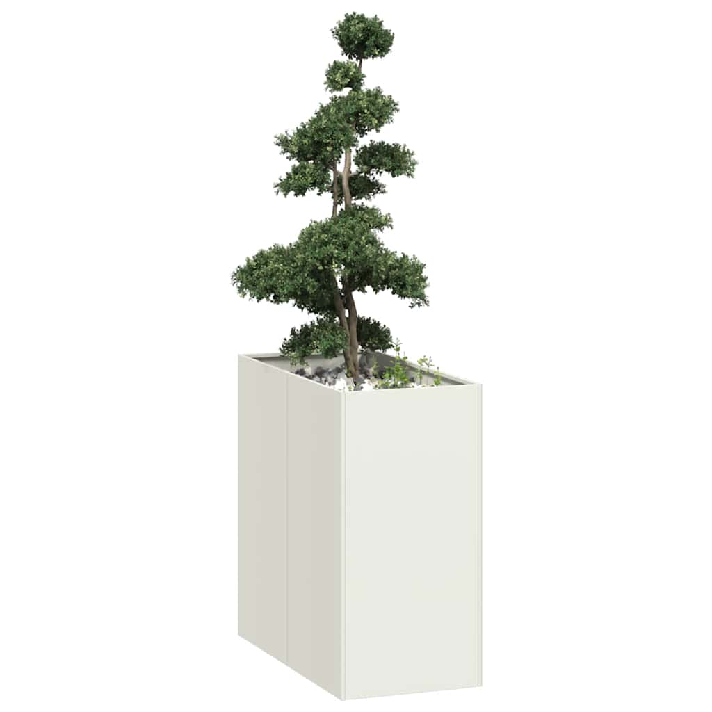 Vidaxx jardinière 40x80x80 cm acier blanc