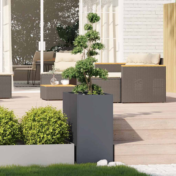 Vidaxx jardinière 40x80x80 cm acier anthracite