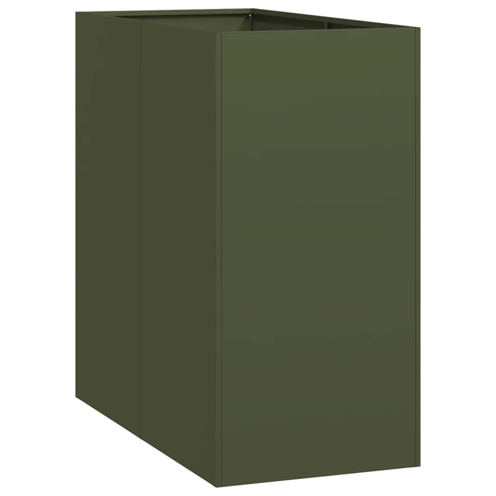 Vidaxx jardinière 40x80x80 cm acier vert olive