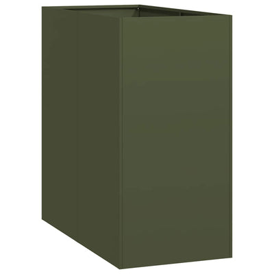 Vidaxx jardinière 40x80x80 cm acier vert olive