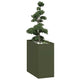 Vidaxx jardinière 40x80x80 cm acier vert olive