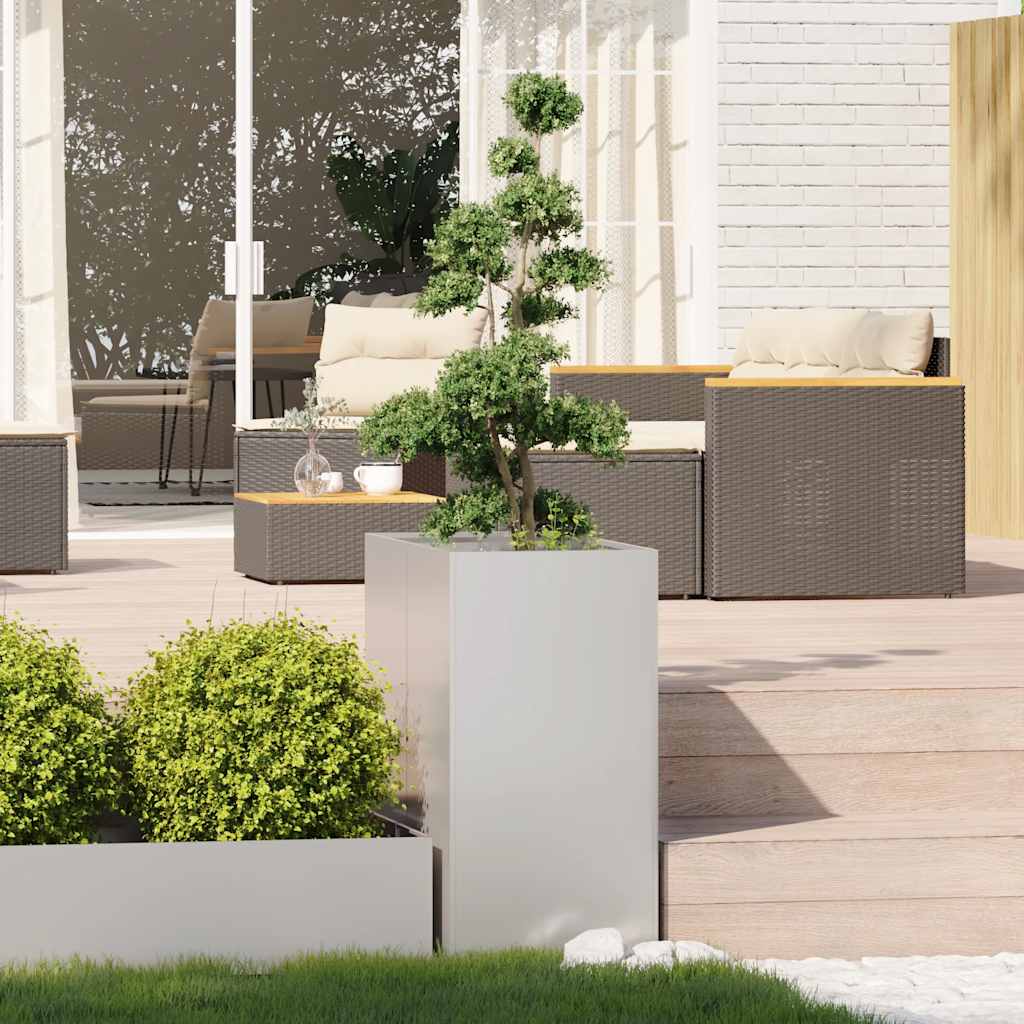 Jardinière Vidaxx 40x80x80 cm acier inoxydable