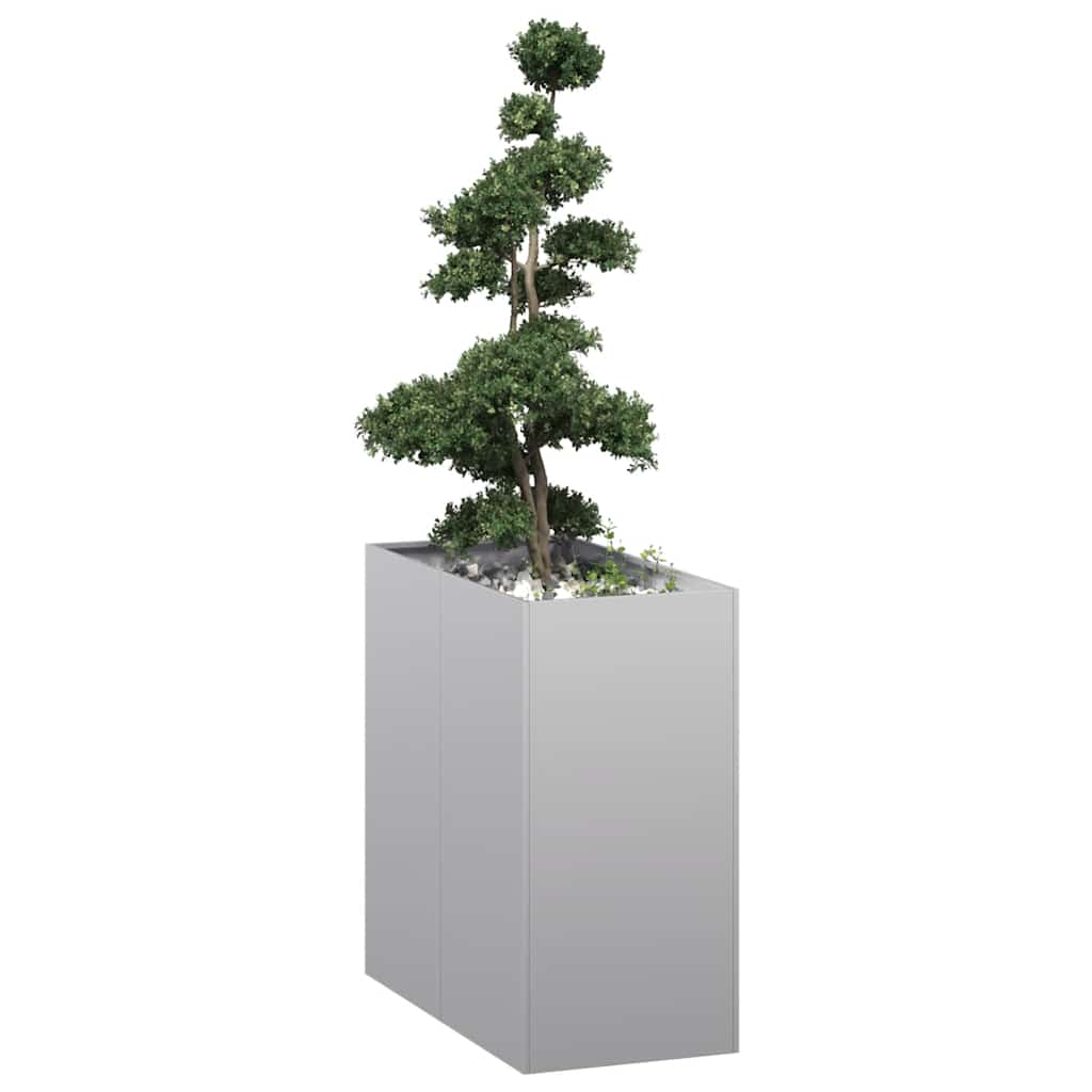 Jardinière Vidaxx 40x80x80 cm en acier galvanisé
