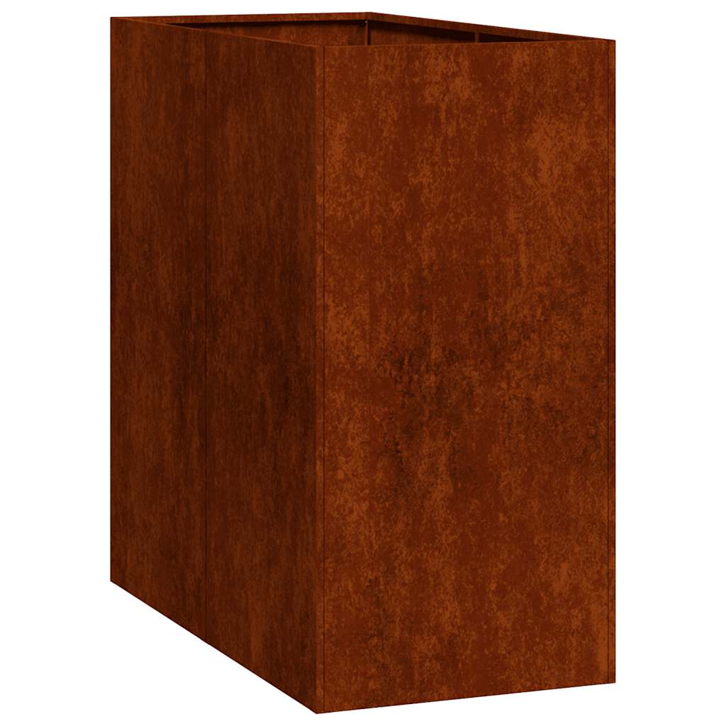 Vidaxx jardinière rouillé 40x80x80 cm acier résistant aux intempéries