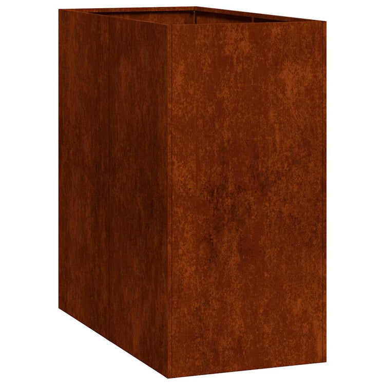 Vidaxx jardinière rouillé 40x80x80 cm acier résistant aux intempéries