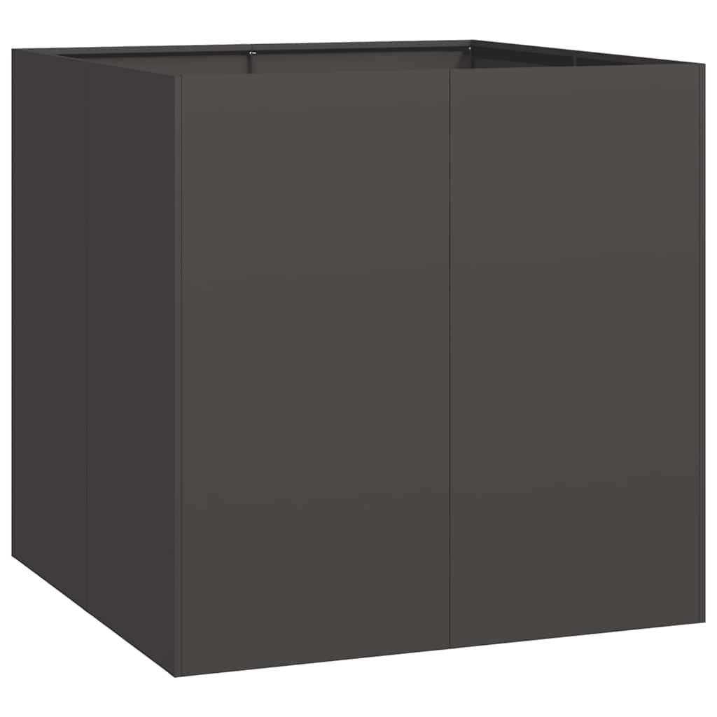 Vidaxx jardinière 80x80x80 cm acier noir