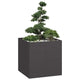 Vidaxx jardinière 80x80x80 cm acier noir