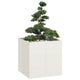 Vidaxx jardinière 80x80x80 cm acier blanc