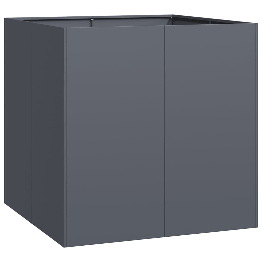 Vidaxx jardinière 80x80x80 cm acier anthracite