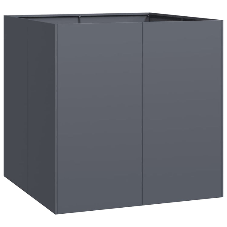 Vidaxx jardinière 80x80x80 cm acier anthracite