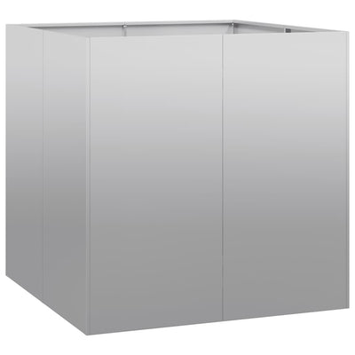 Jardinière Vidaxx 80x80x80 cm en acier galvanisé