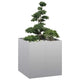 Jardinière Vidaxx 80x80x80 cm en acier galvanisé