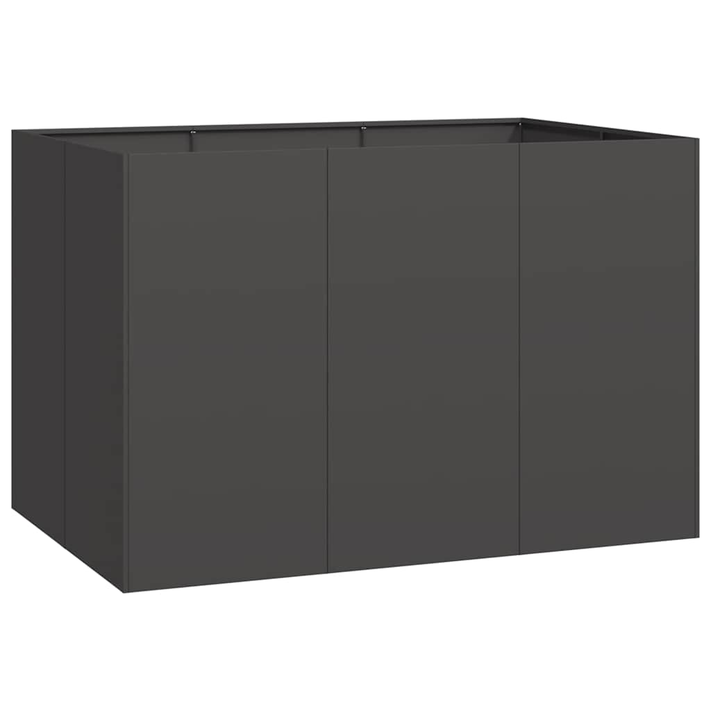 Vidaxx jardinière 120x80x80 cm acier noir