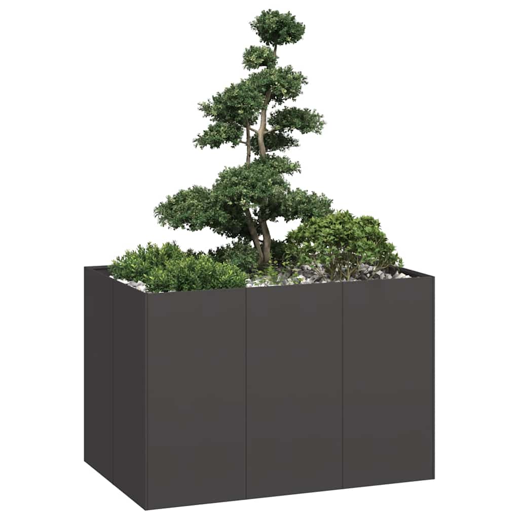 Vidaxx jardinière 120x80x80 cm acier noir