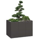 Vidaxx jardinière 120x80x80 cm acier noir
