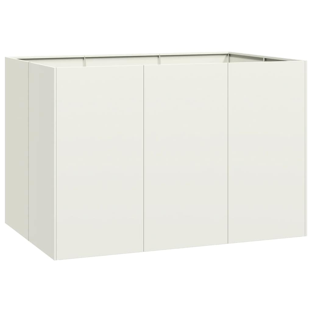 Vidaxx jardinière 120x80x80 cm acier blanc
